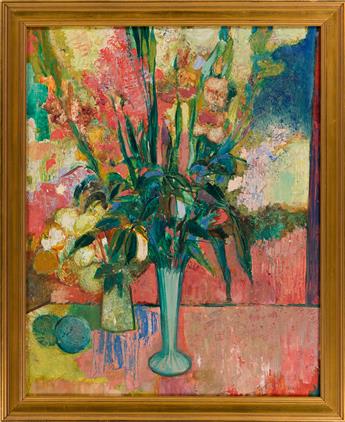 SIGMUND JOSEPH MENKES Still Life with Flowers in a Vase.